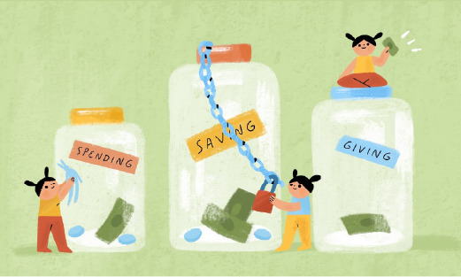 3 Jar Allowance for Kids
